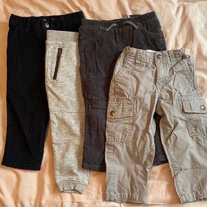 Bundle of 4  Toddler Boys Assorted Pants